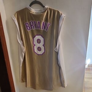 LAKERS, C. BRYANT Majestic White NBA Jersey